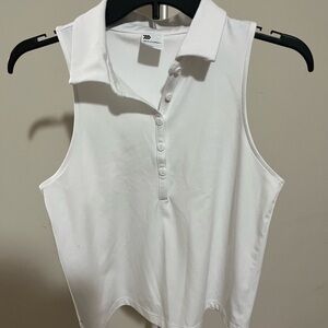 All in Motion White Sleeveless Tank Top